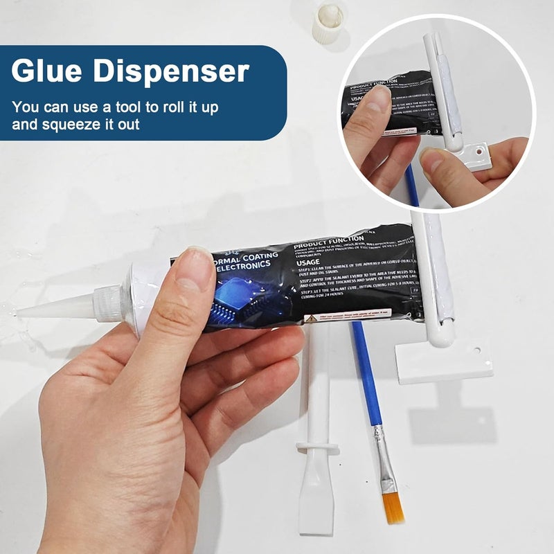 WAN2TLK 100ml Conformal Coating for Electronics, Silicone Conformal Coating Insulating Sealant, Waterproof & Heat Resistant, for Circuit Board and Component Protection - Image 5